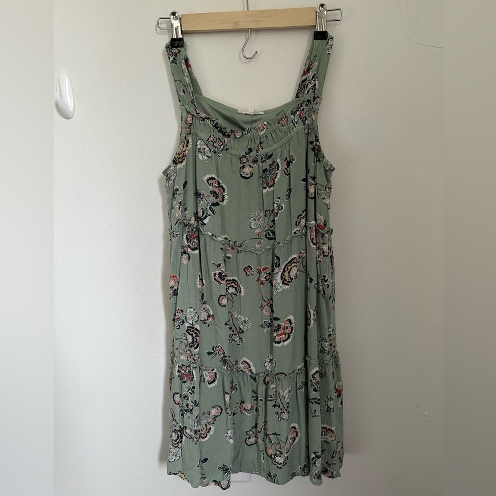 Maurices Green Sleeveless Scoop Neck Sundress
